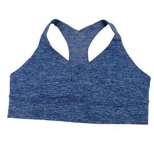 Aerie Sports Bra XL The Hugger Stretch Medium Support Blue Racerback OFFLINE